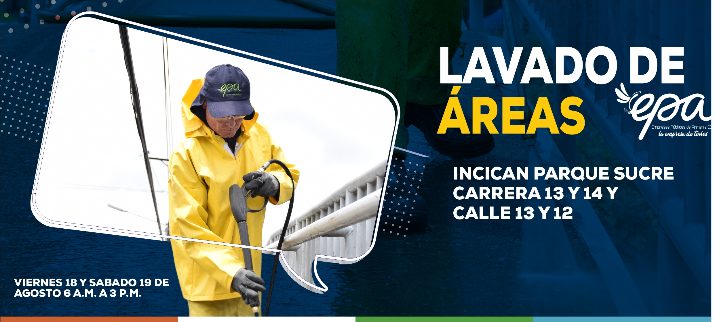 Actividades lavado de áreas comunes viernes 18 y sábado 19 de agosto