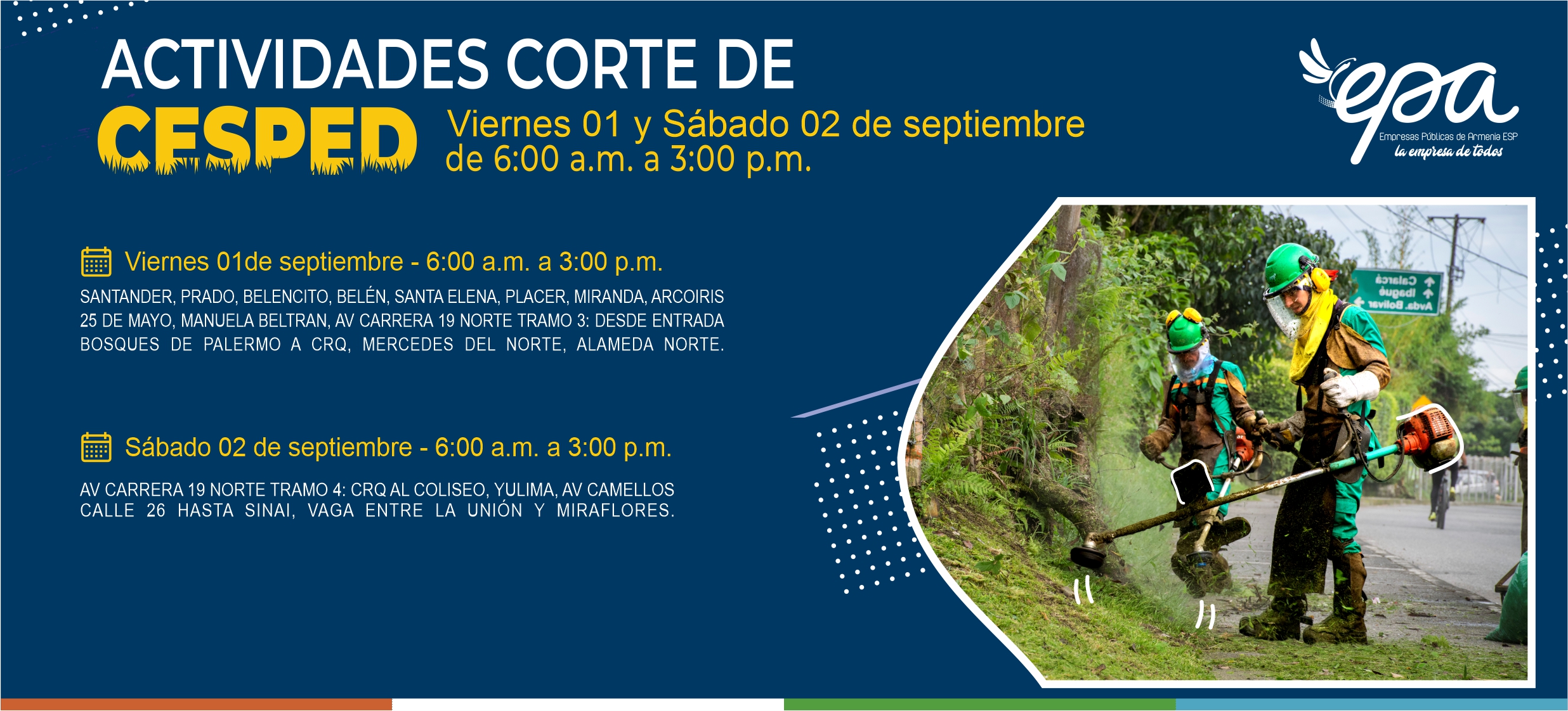 CORTE DE CESPED 01 Y 02 DE SEPTIEMBRE