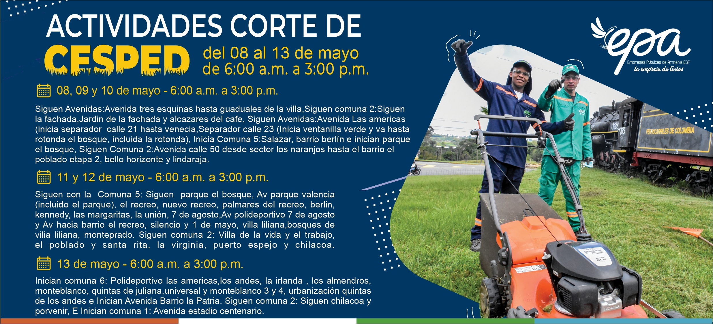 CORTE DE CESPED 08 AL 13 MAYO