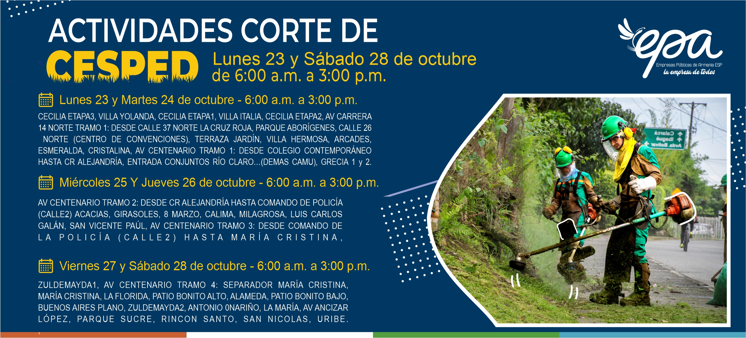 CORTE DE CESPED DEL 23 28 OCTUBRE