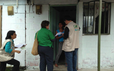 la primera fase del Programa de Conexiones Intradomiciliarias en el Barrio las Colinas.