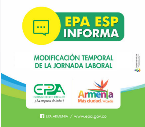 epa informa modificacion horario