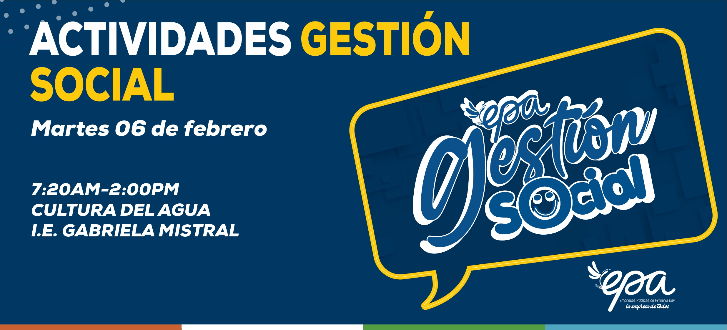 gráfica gestión social 06 de febrero