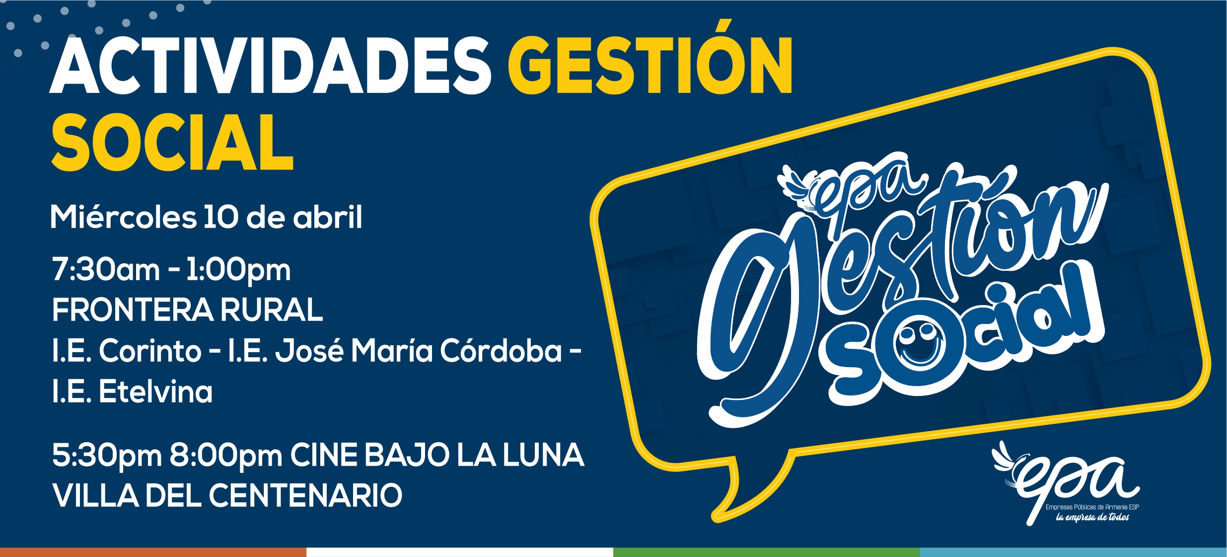 gráfica gestión social 10 de abril