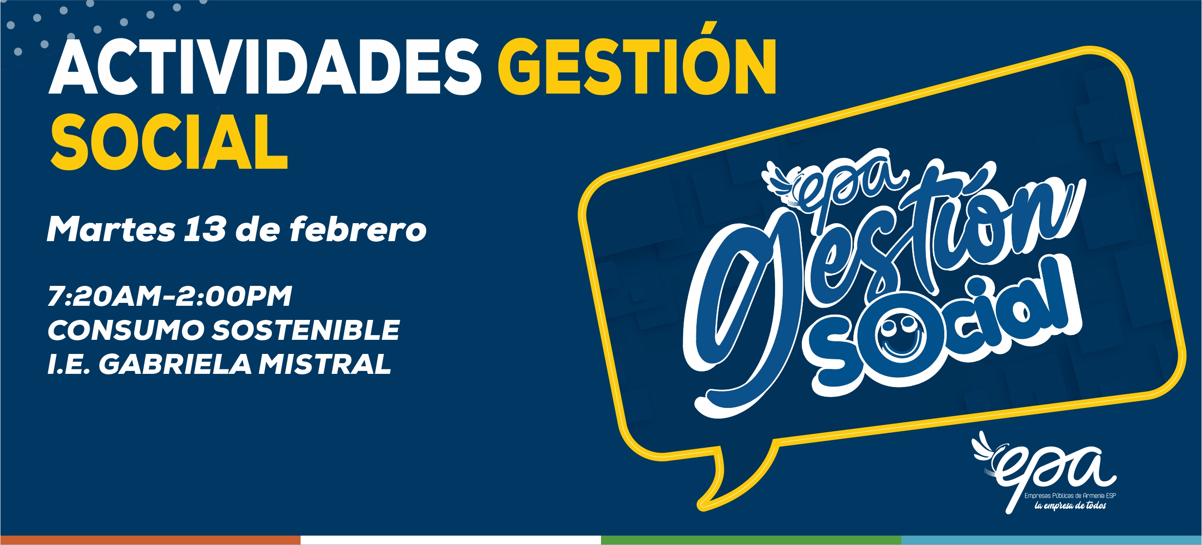 gráfica gestión social 13 febrero