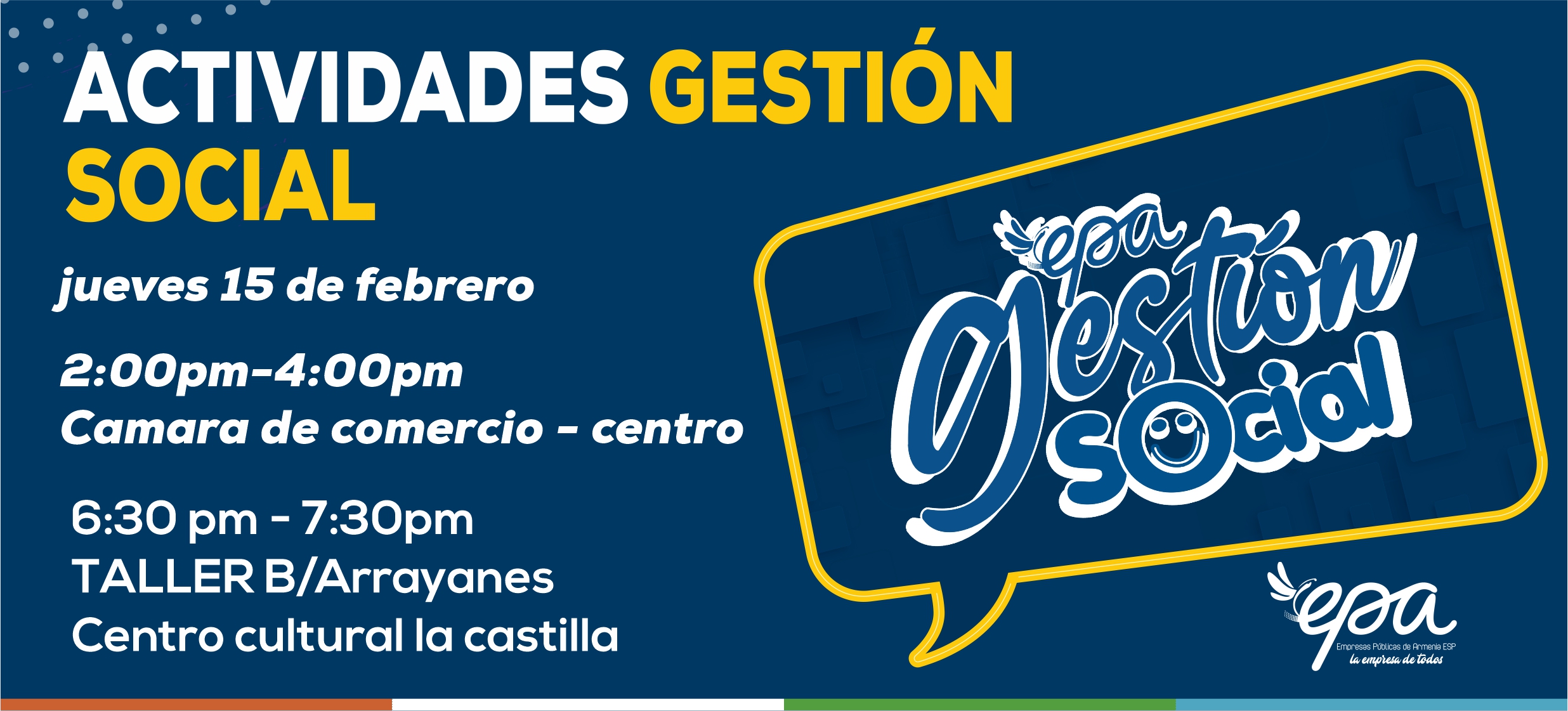 gráfica gestión social 15 febrero