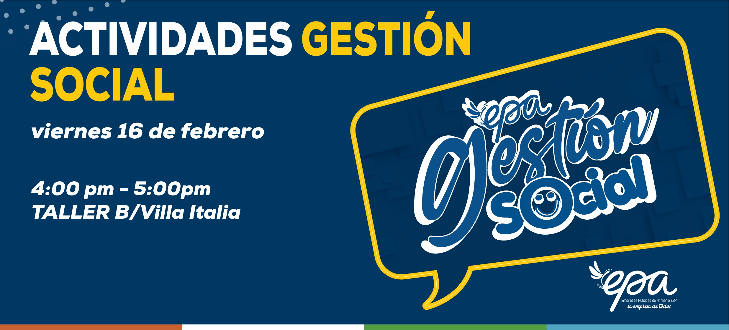 gráfica gestión social 16 febrero
