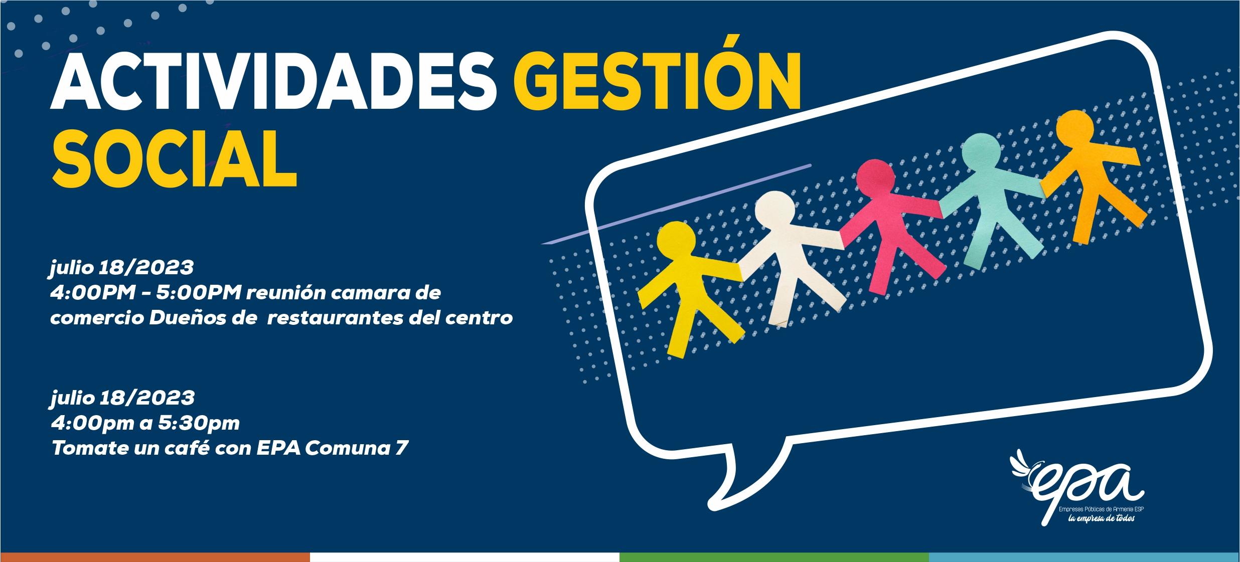gráfica gestión social 18 julio