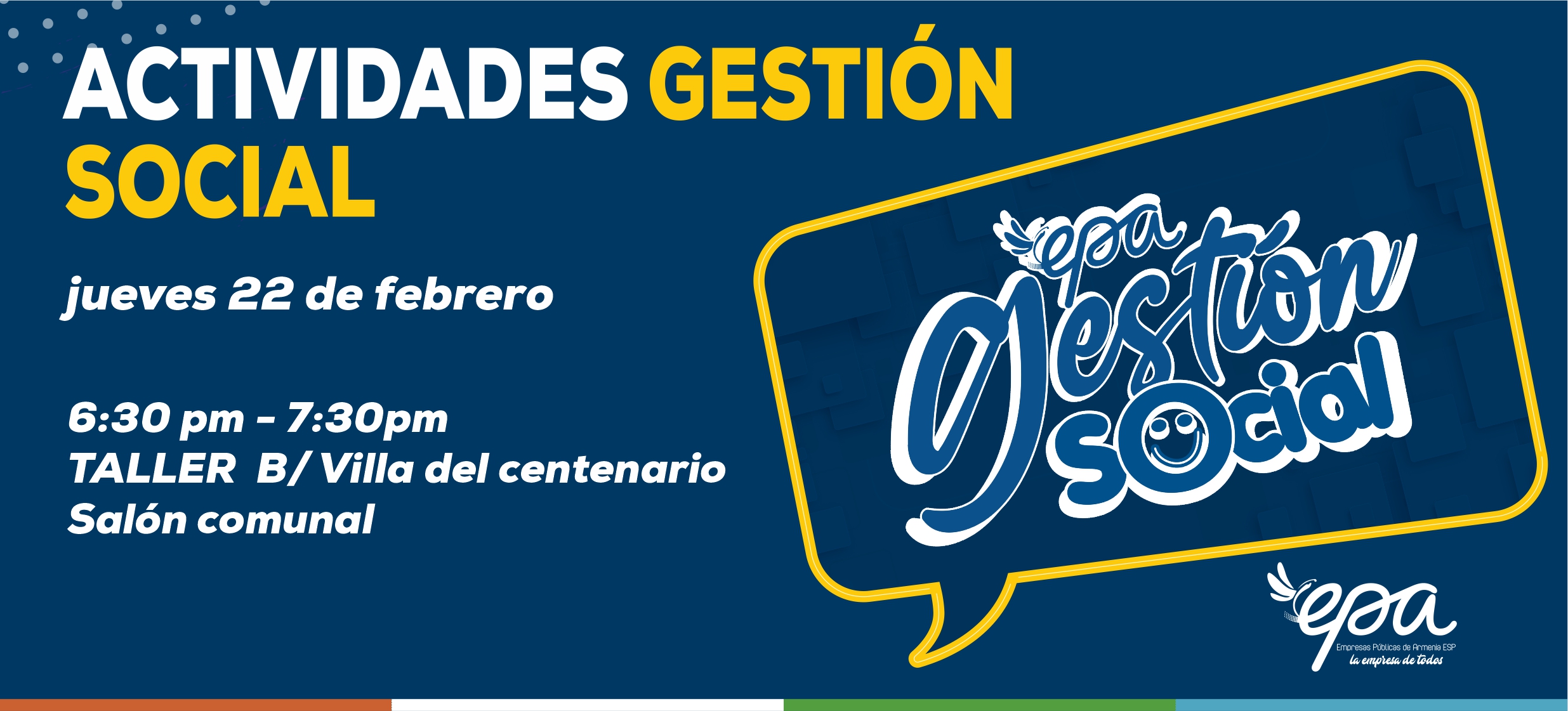 gráfica gestión social 22 de febrero
