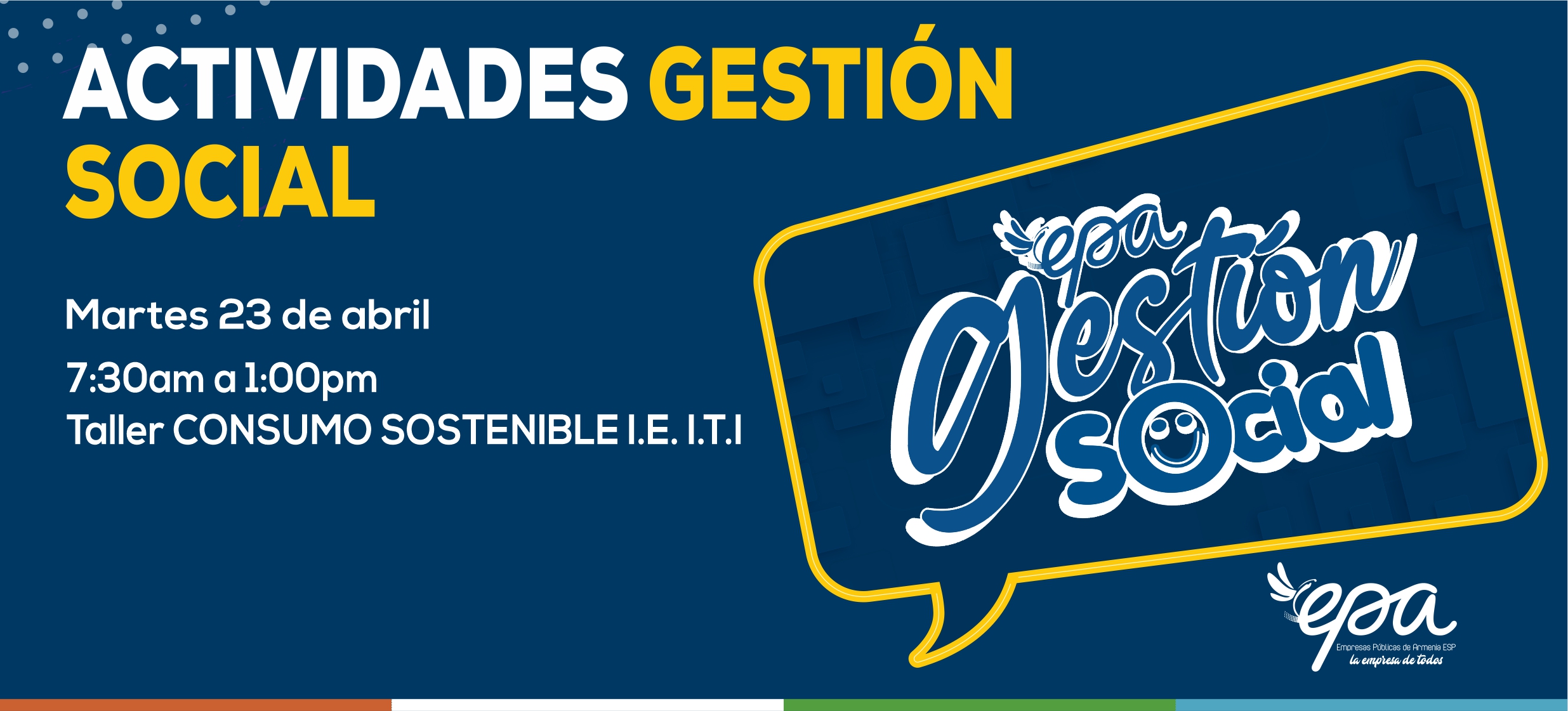 gráfica gestión social 23 de abril