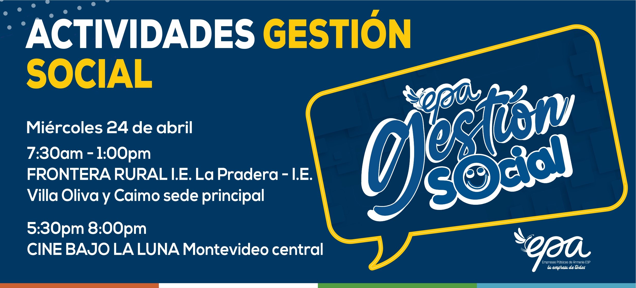 gráfica gestión social 24 de abril