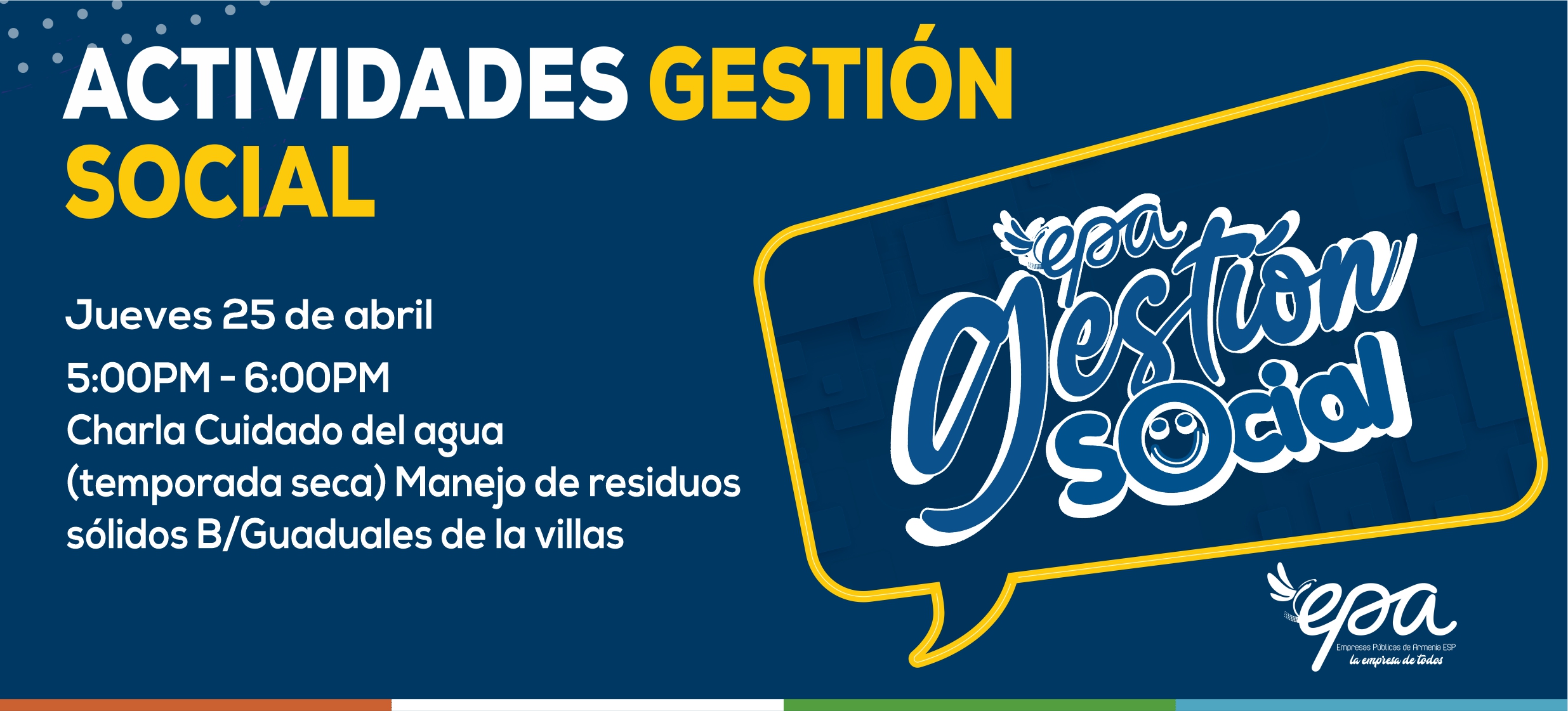gráfica gestión social 25 de abril