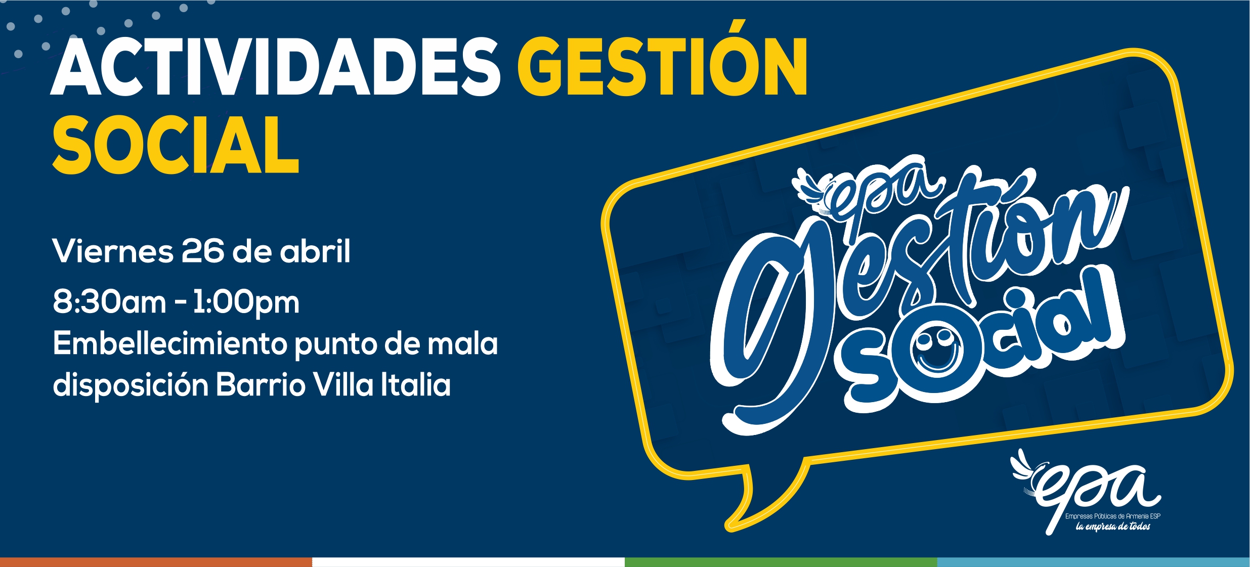 gráfica gestión social 26 de abril
