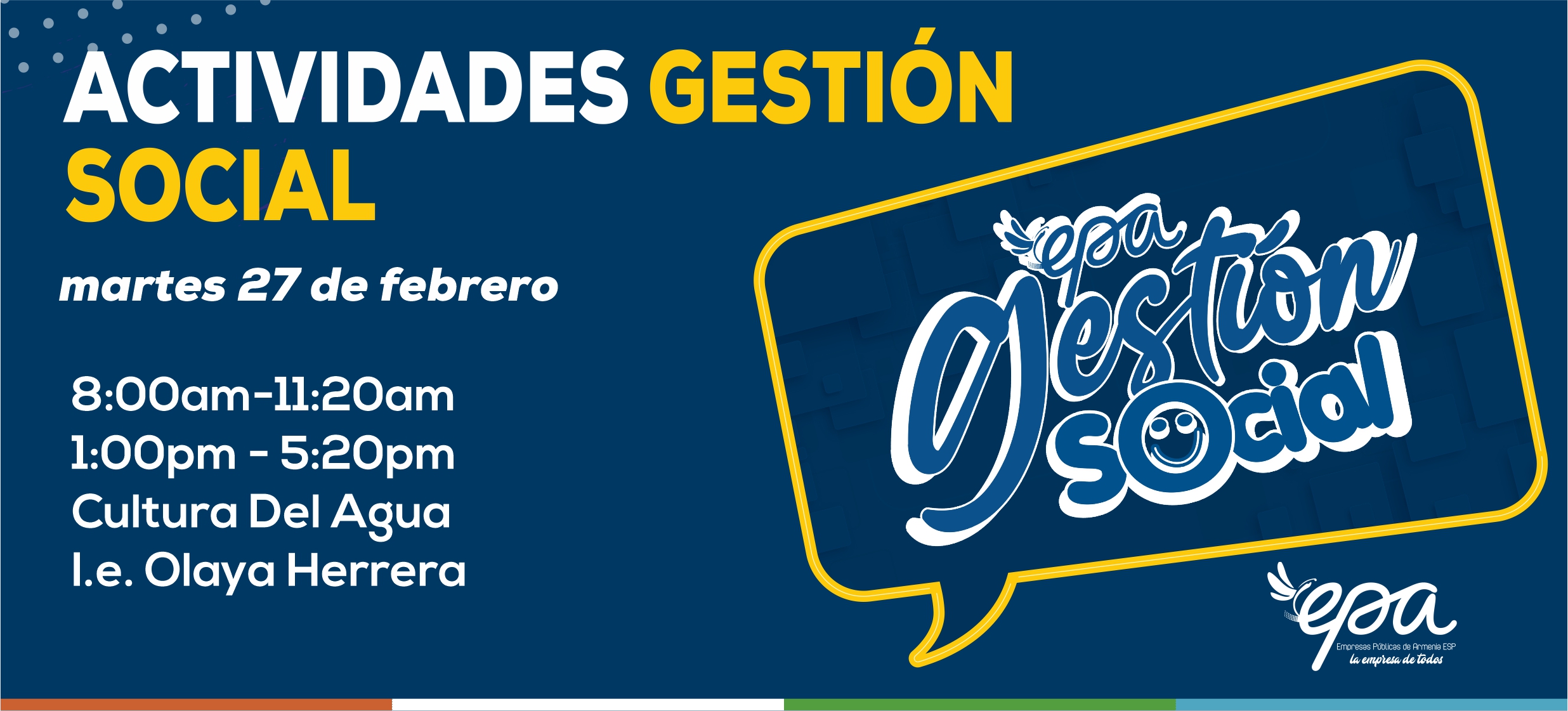 gráfica gestión social 27 de febrero