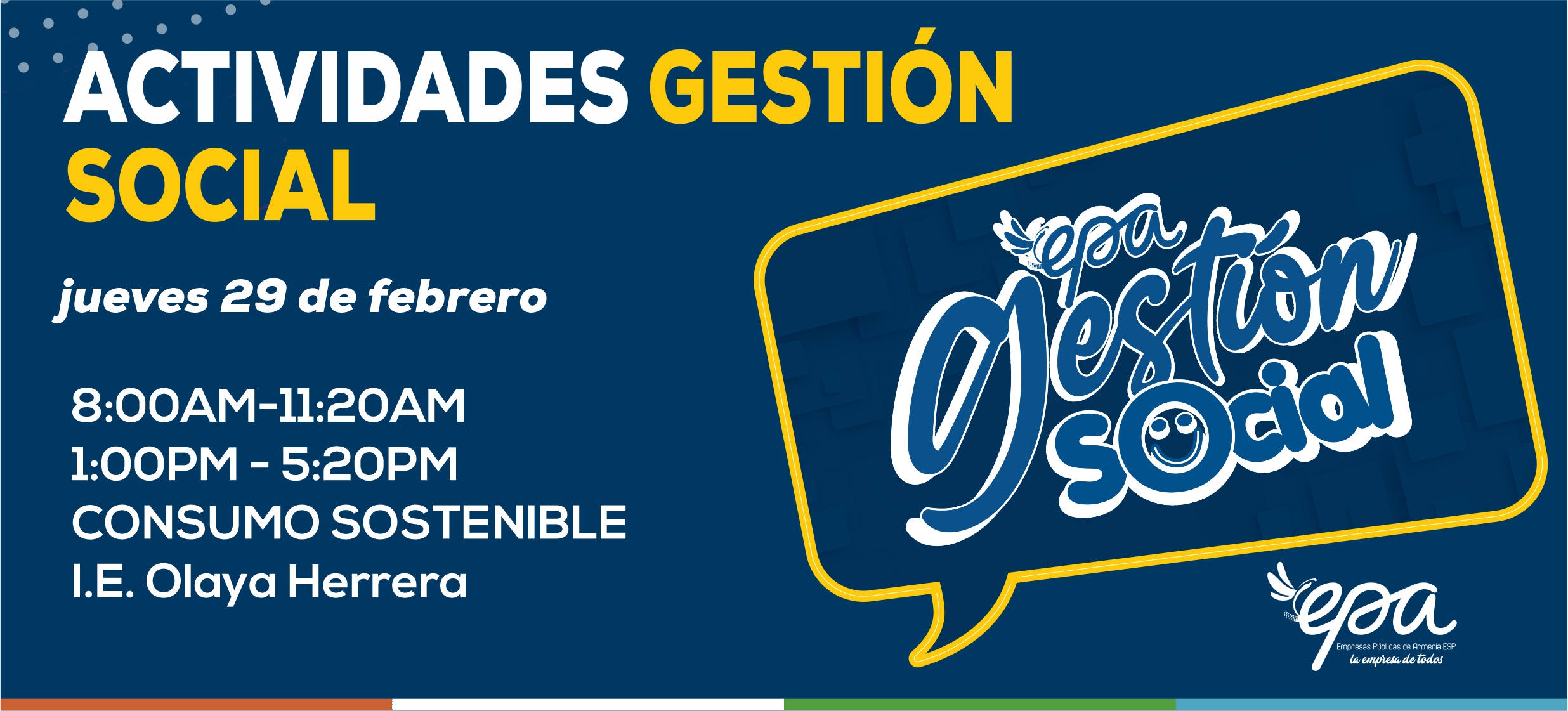 gráfica gestión social 29 de febrero