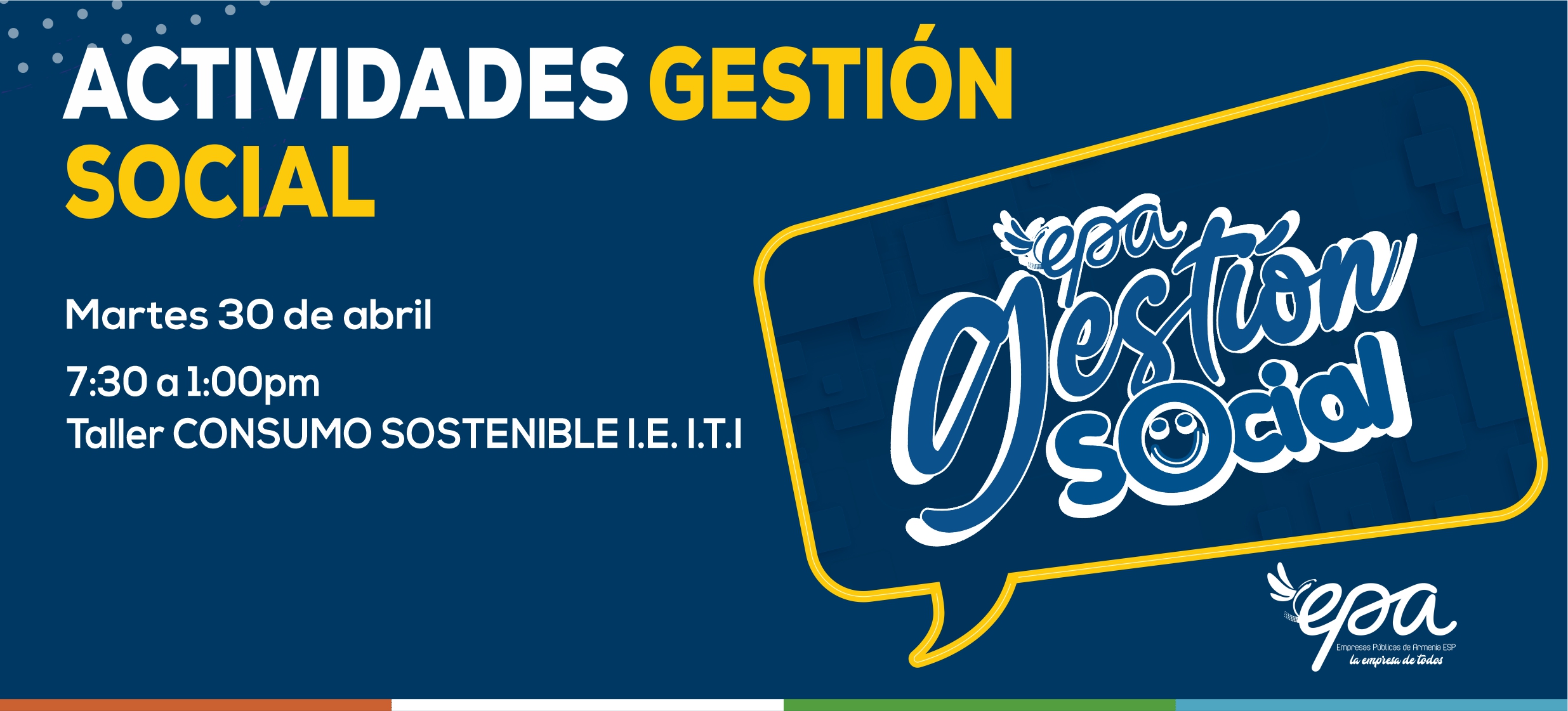 gráfica gestión social 30 de abril