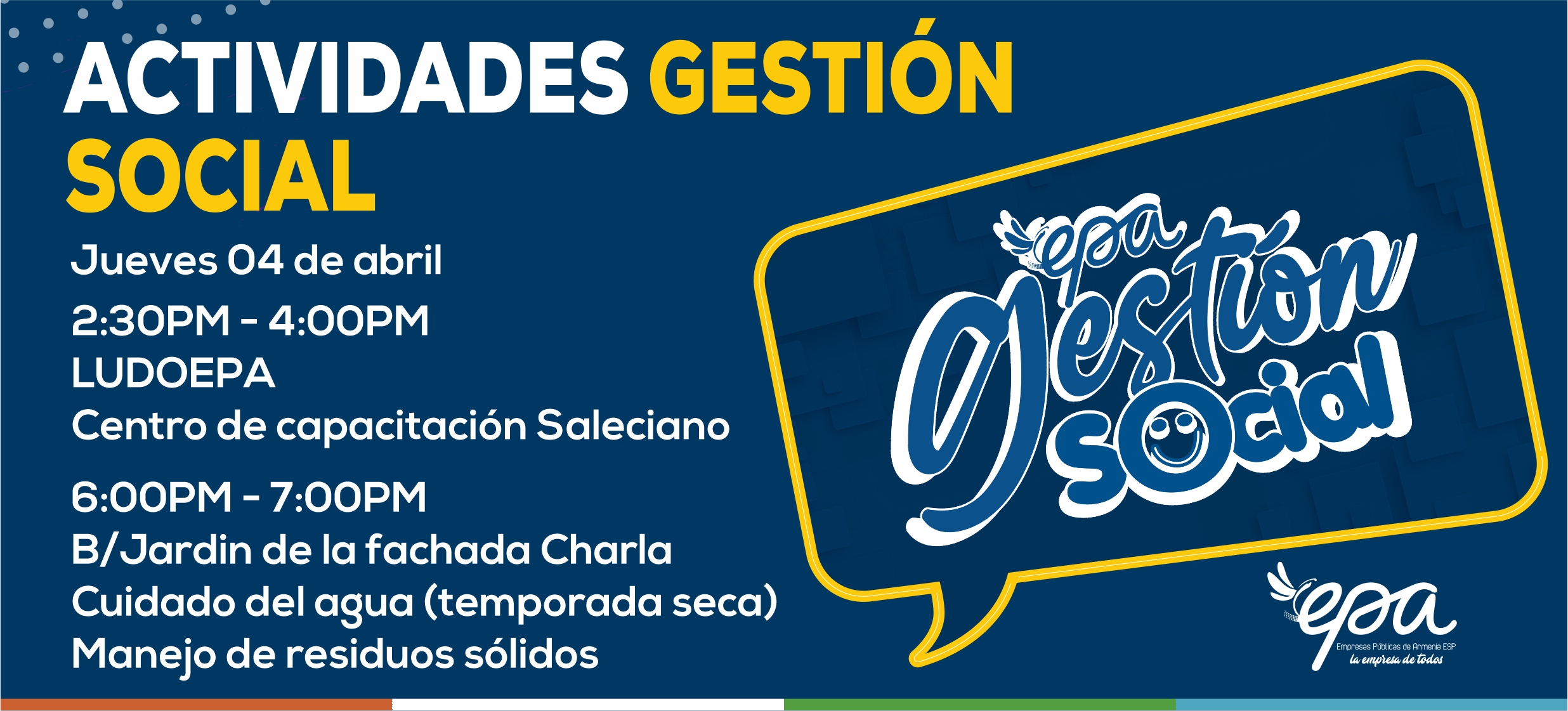 gráfica gestión social abril 04