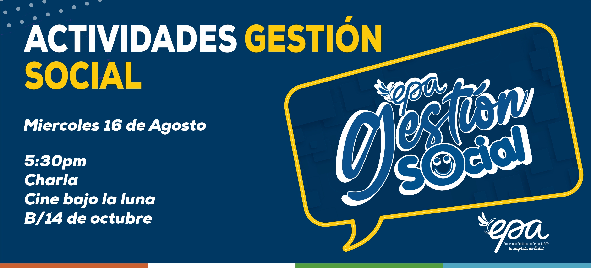 gráfica gestión social agosto 16