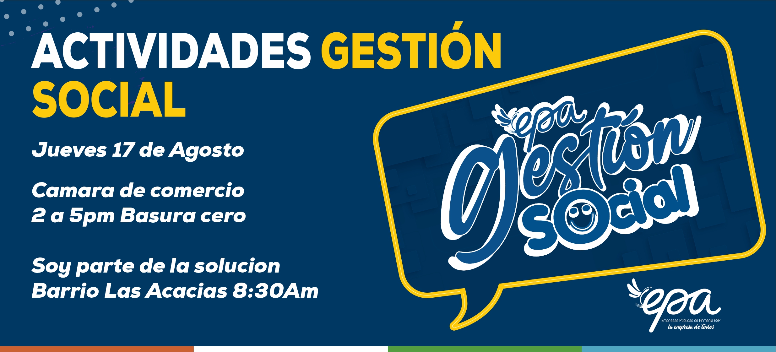 gráfica gestión social agosto 17