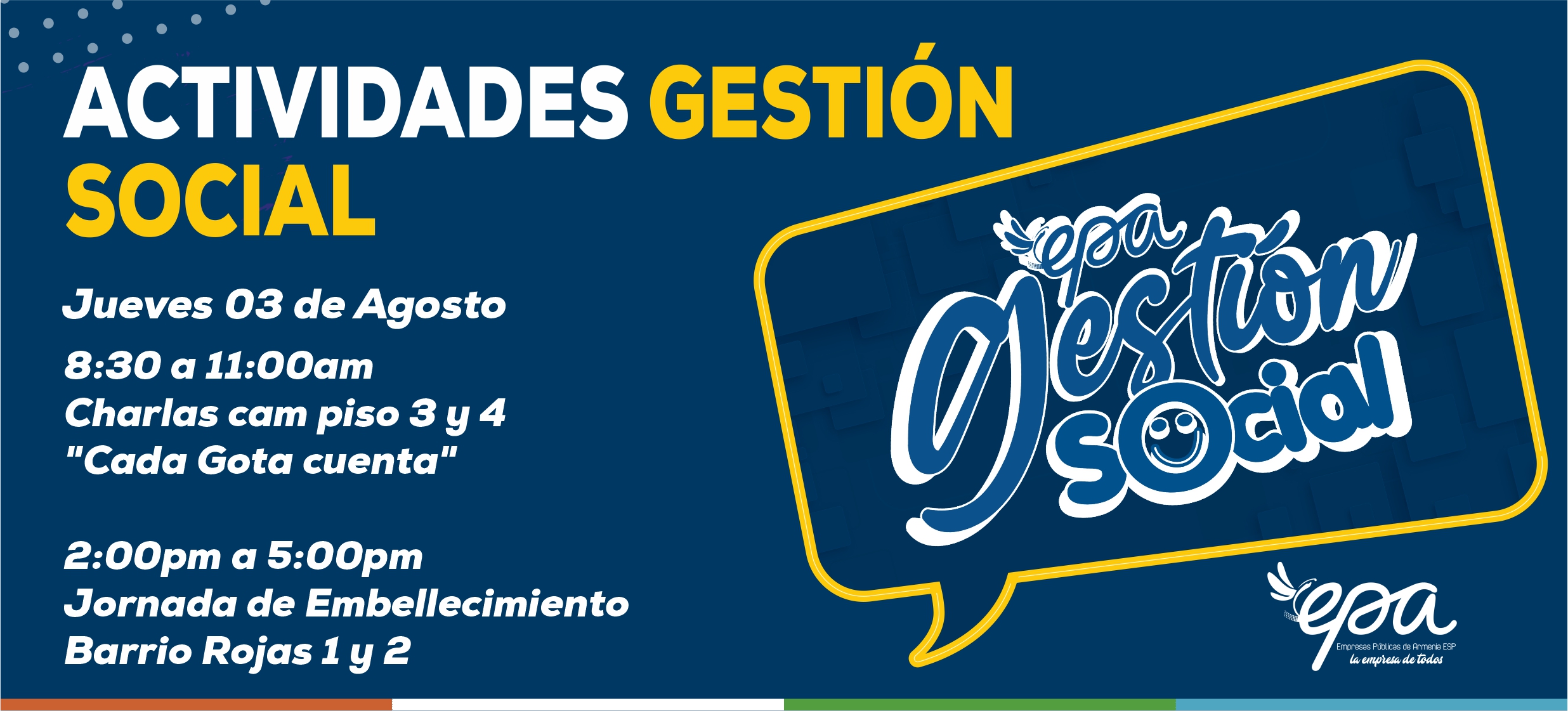 gráfica gestión social agosto 3