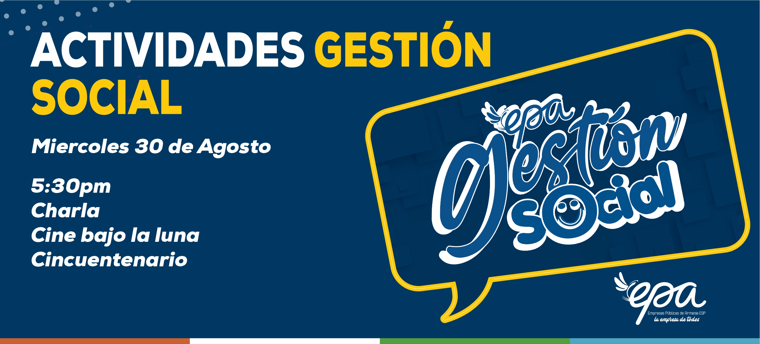 gráfica gestión social agosto 30