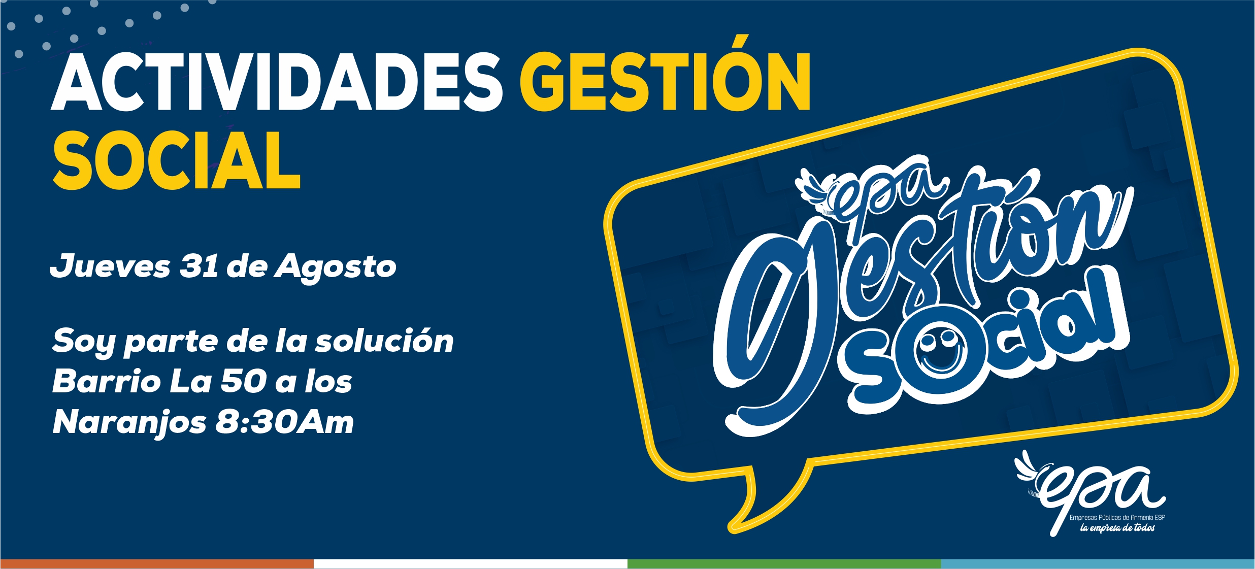 gráfica gestión social agosto 31