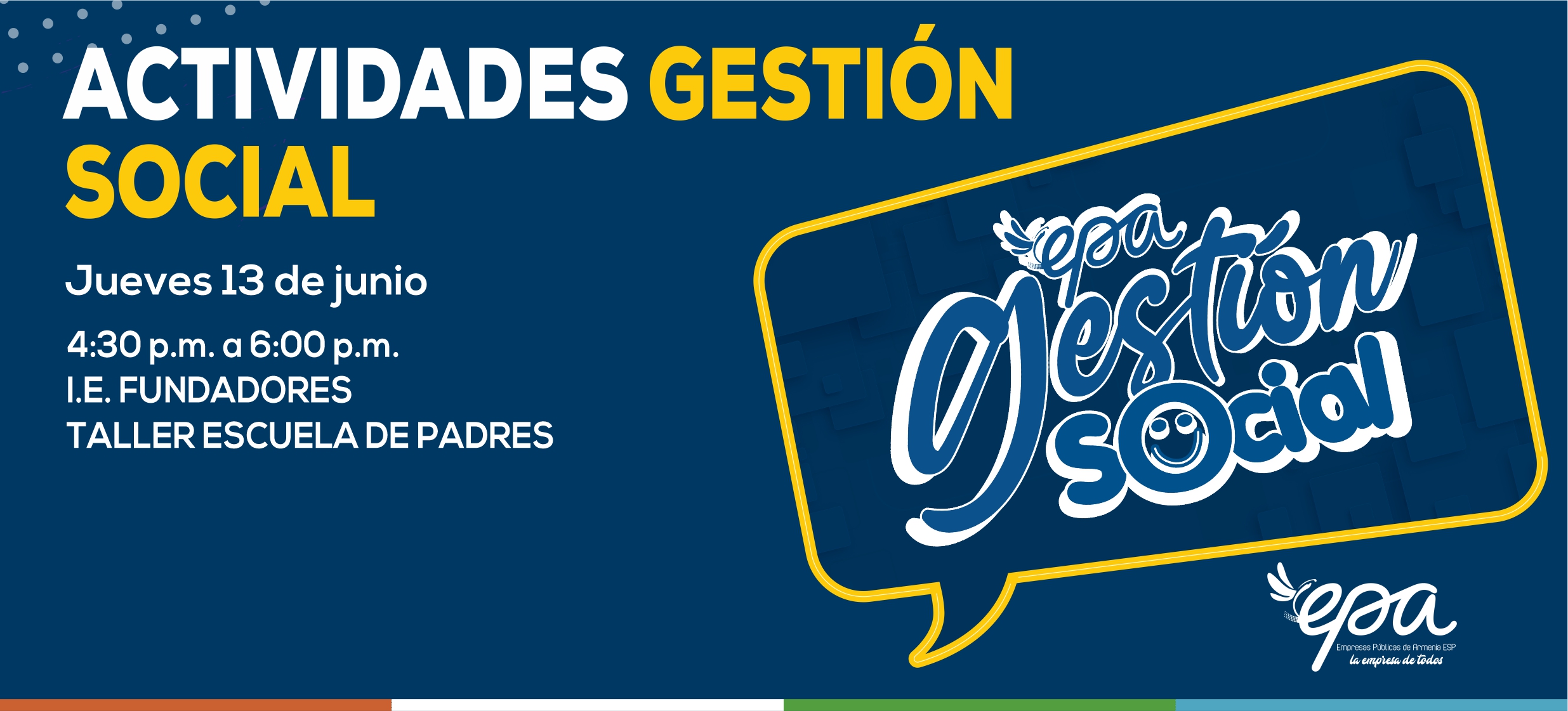 gráfica gestión social jueves 13 de junio