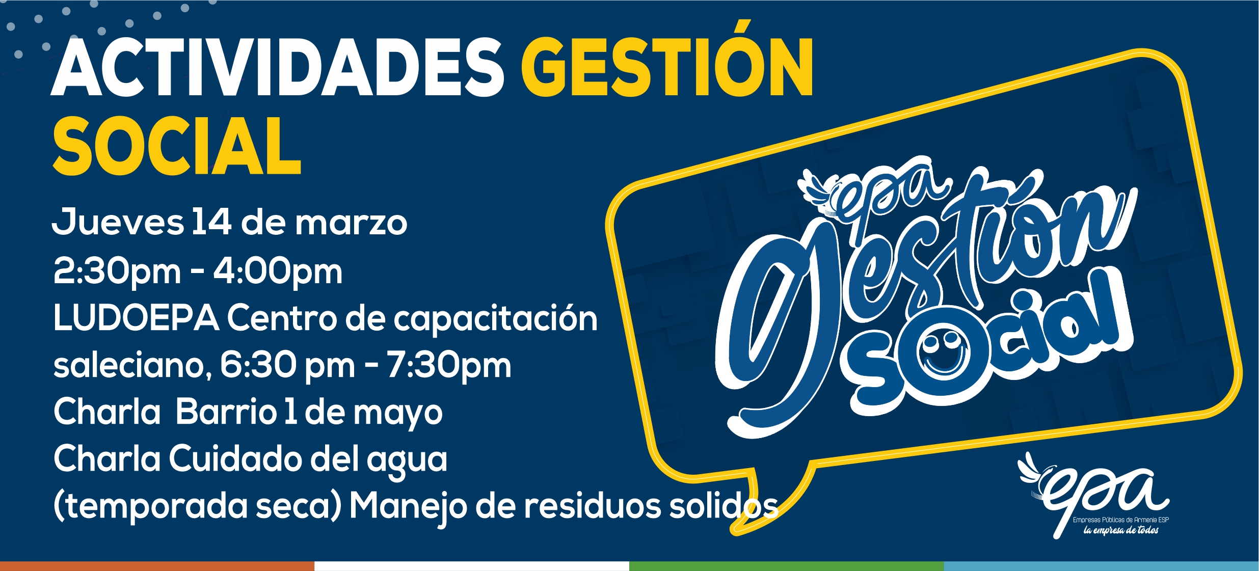 gráfica gestión social jueves 14 de marzo 2024
