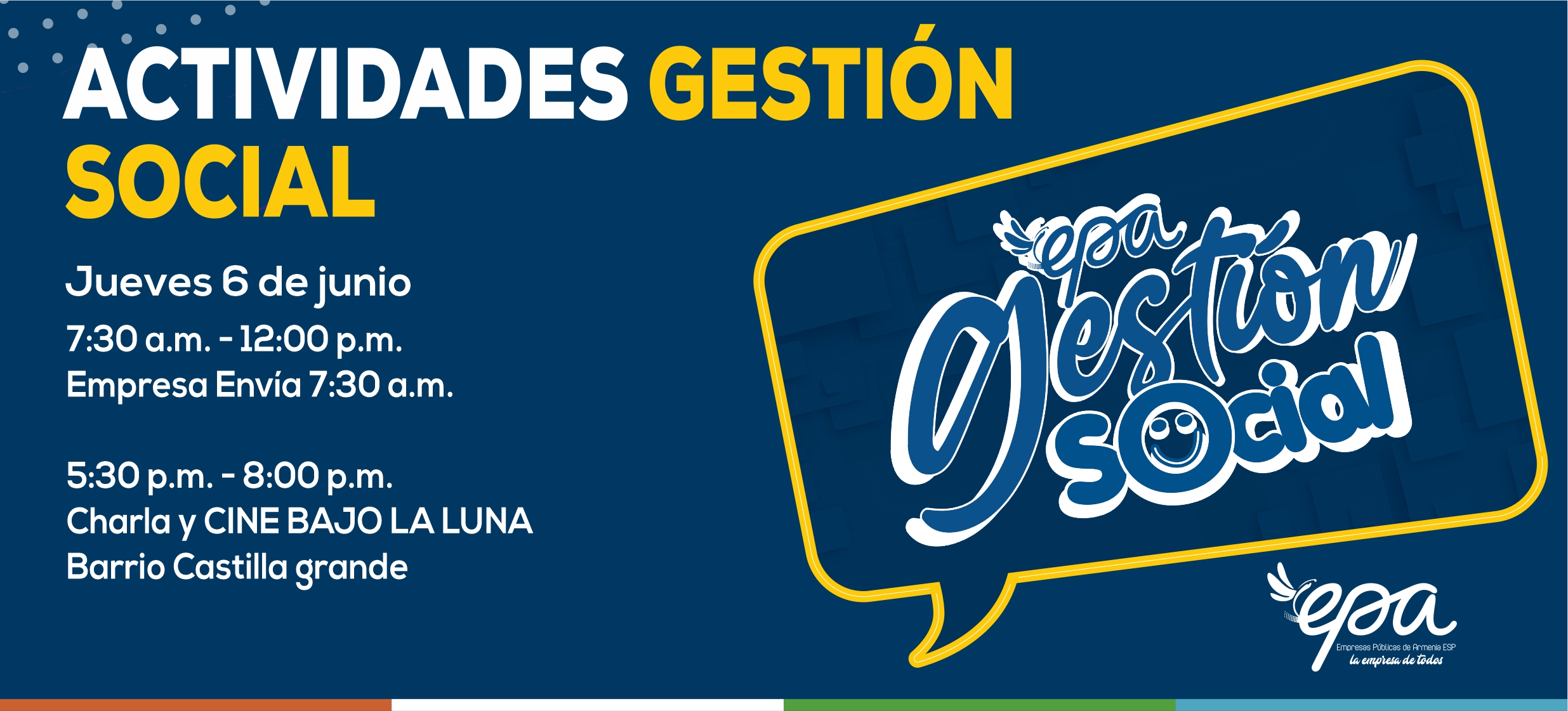 gráfica gestión social jueves 6 de junio