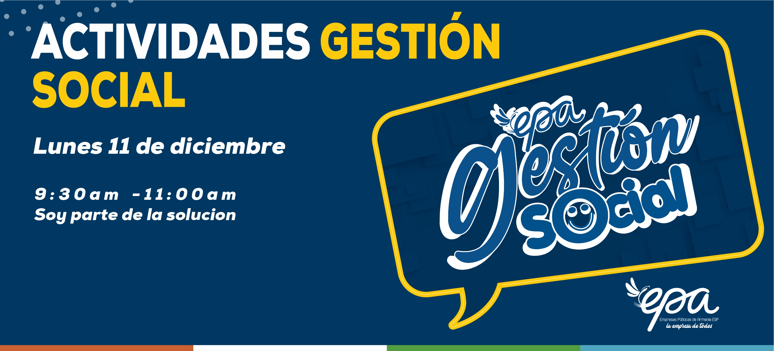 gráfica gestión social lunes 11 diciembre