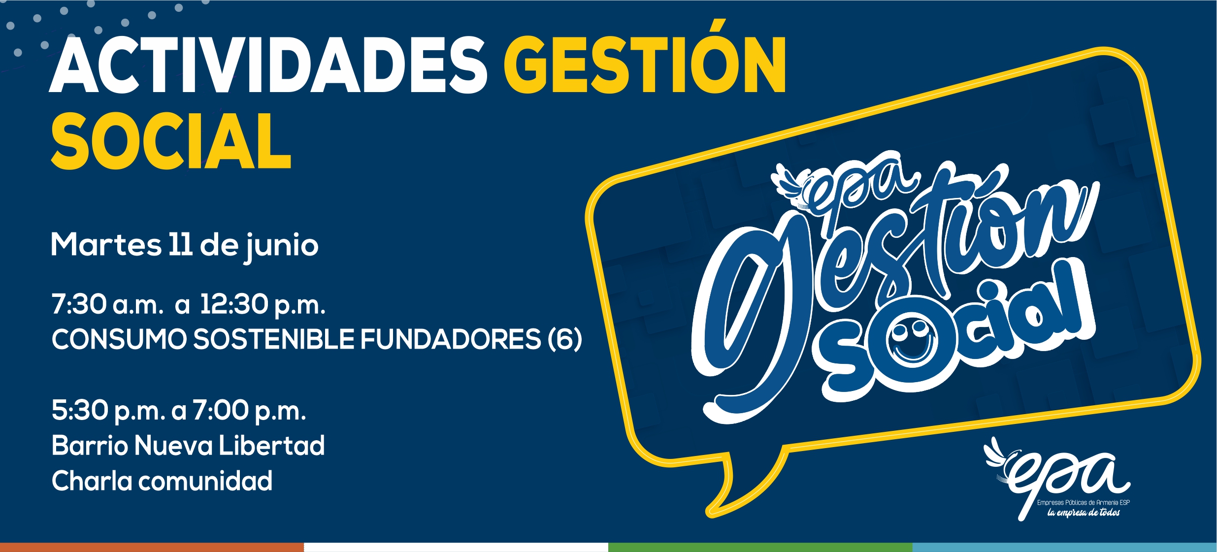 gráfica gestión social martes 11 de junio