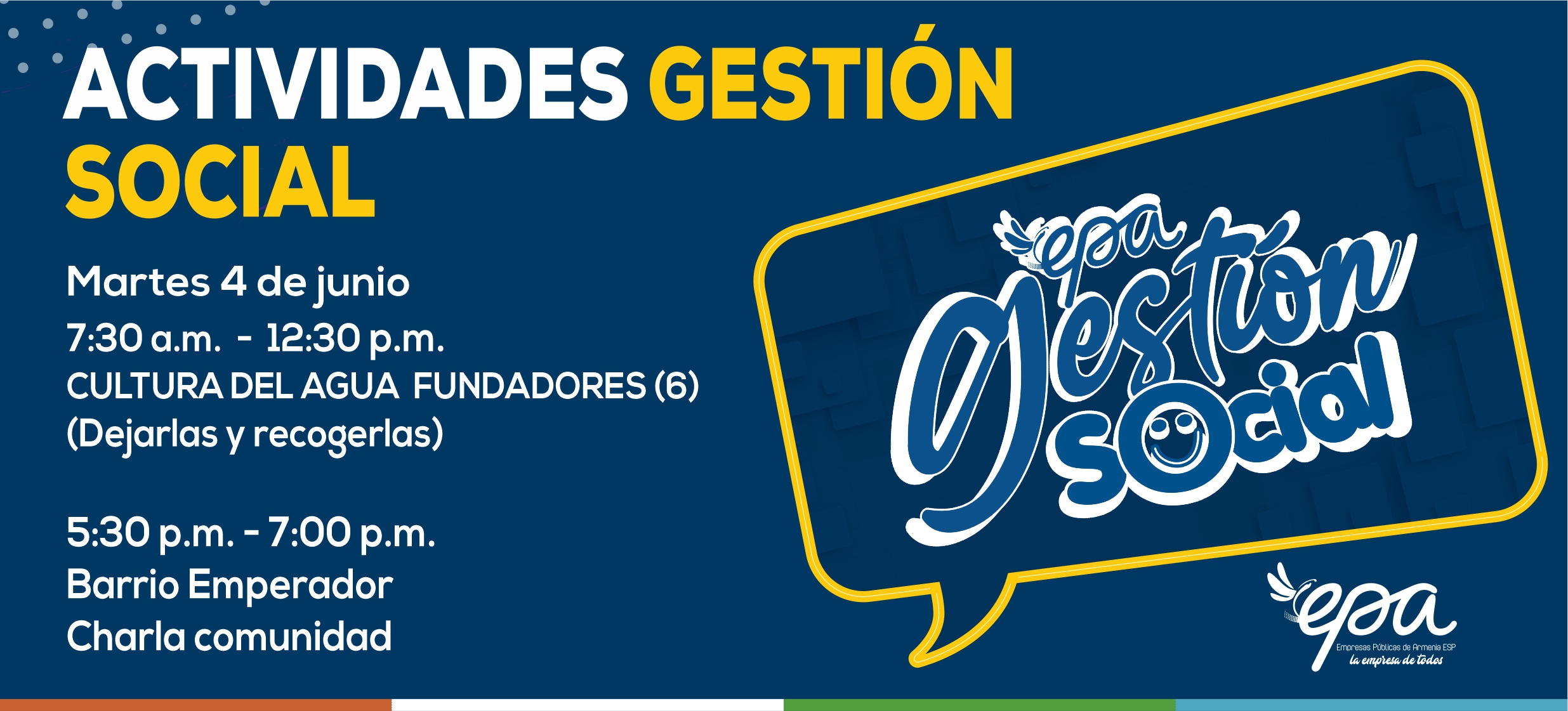 gráfica gestión social martes 4 de junio