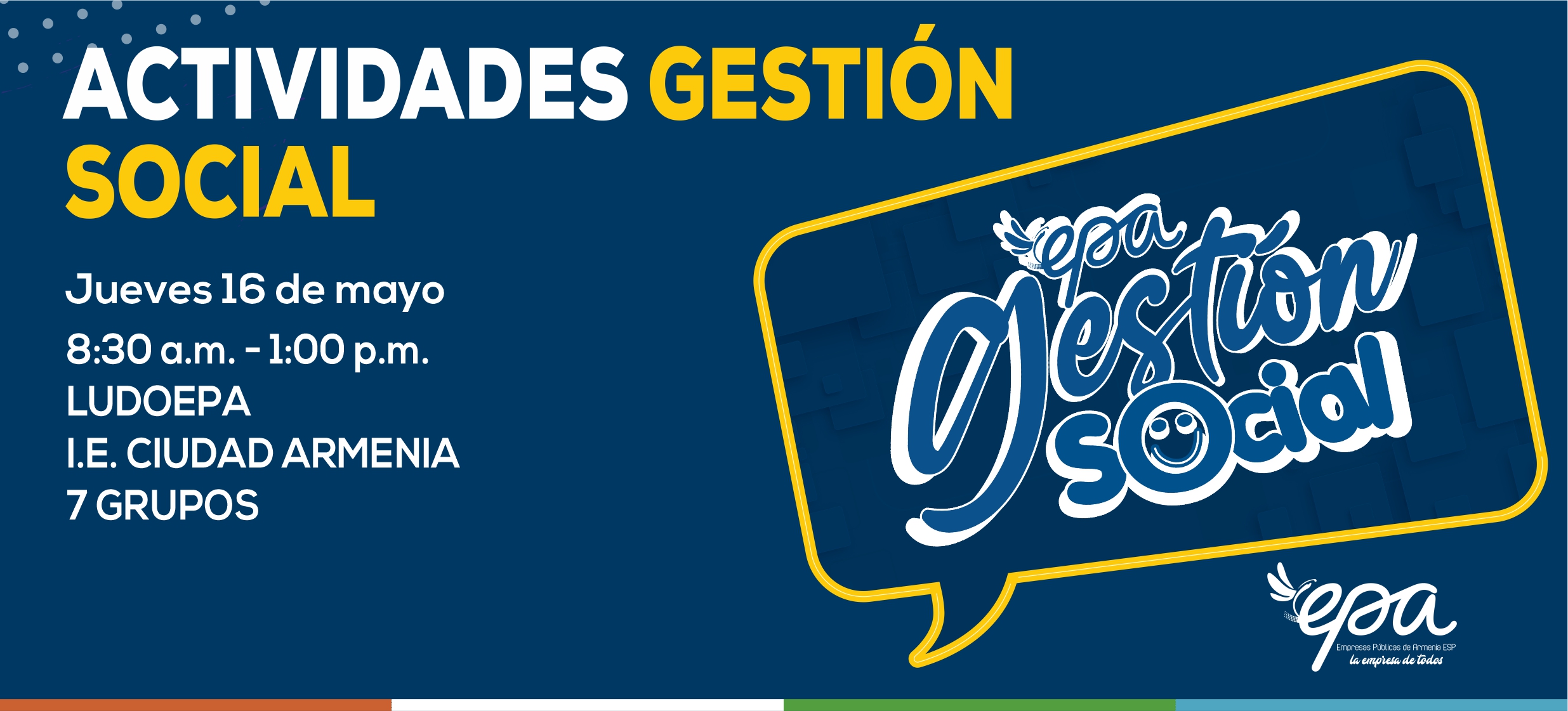 gráfica gestión social mayo 16