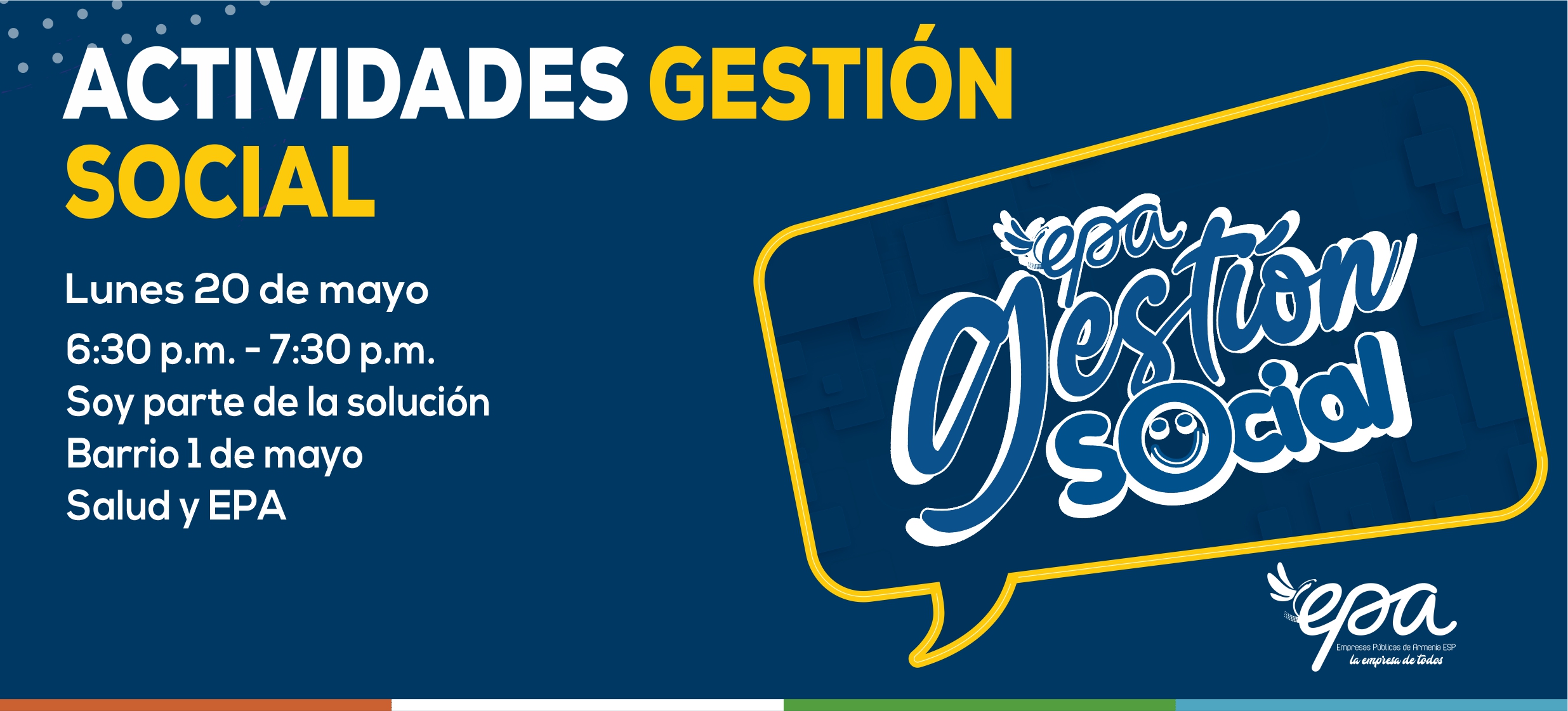 gráfica gestión social mayo 20