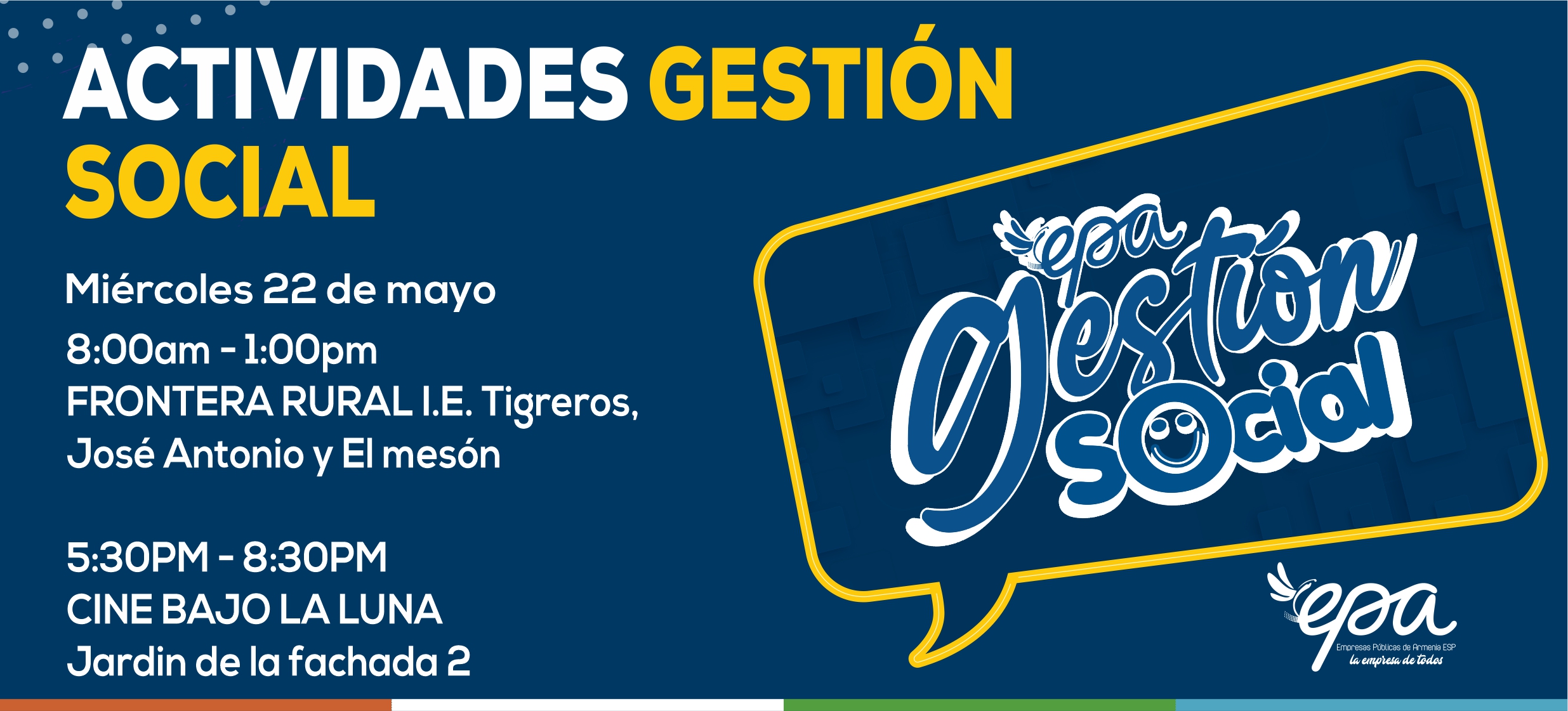 gráfica gestión social mayo 22