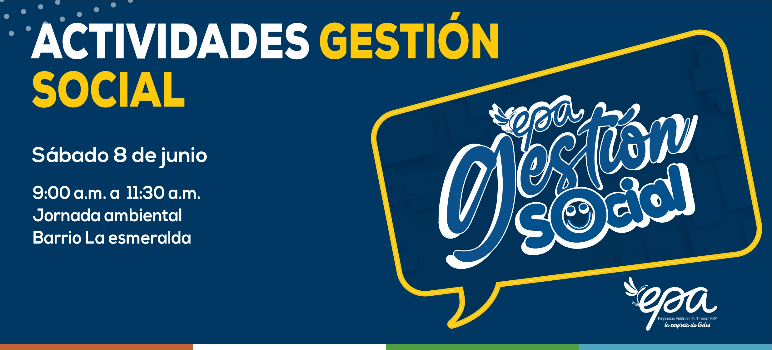 gráfica gestión social sábado 8 de junio