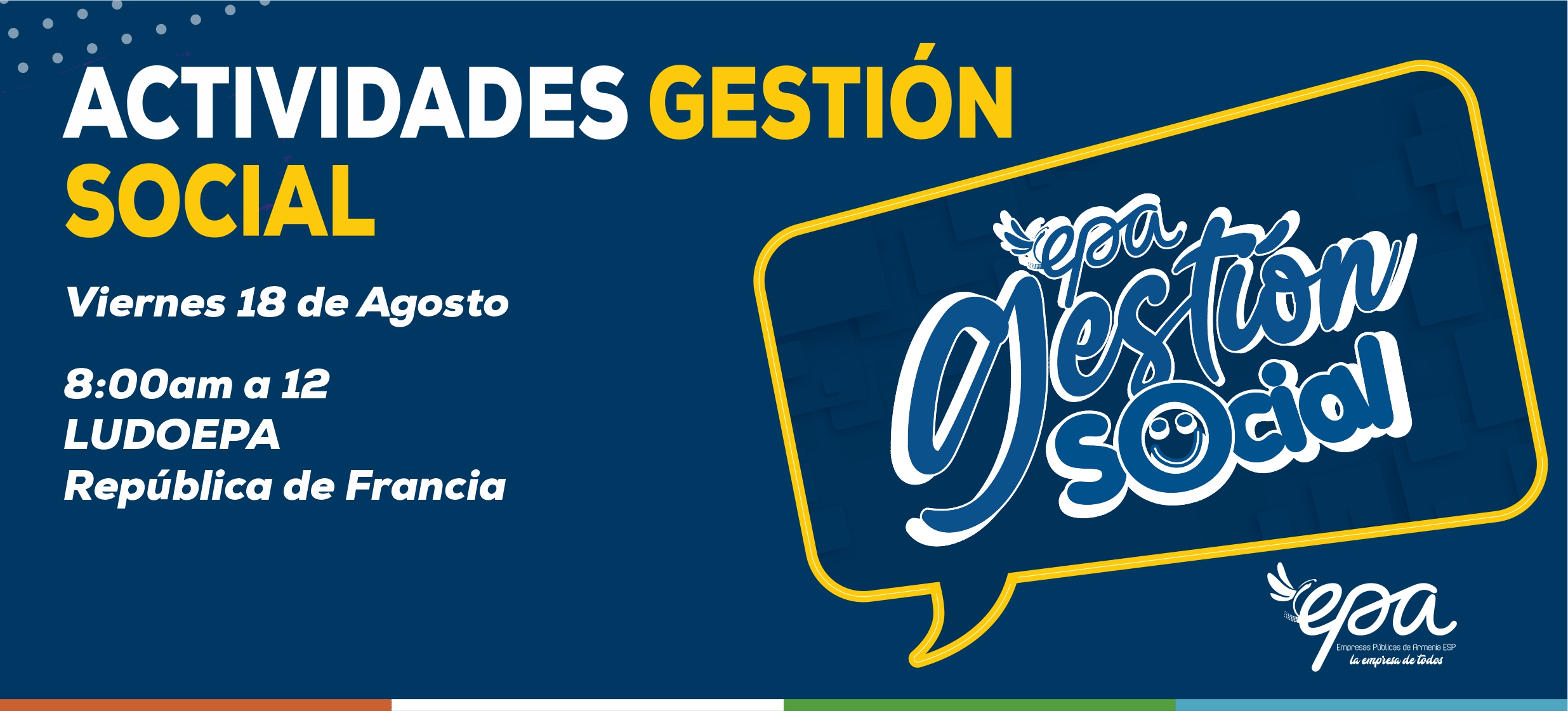 gráfica gestión social viernes 18 de agosto