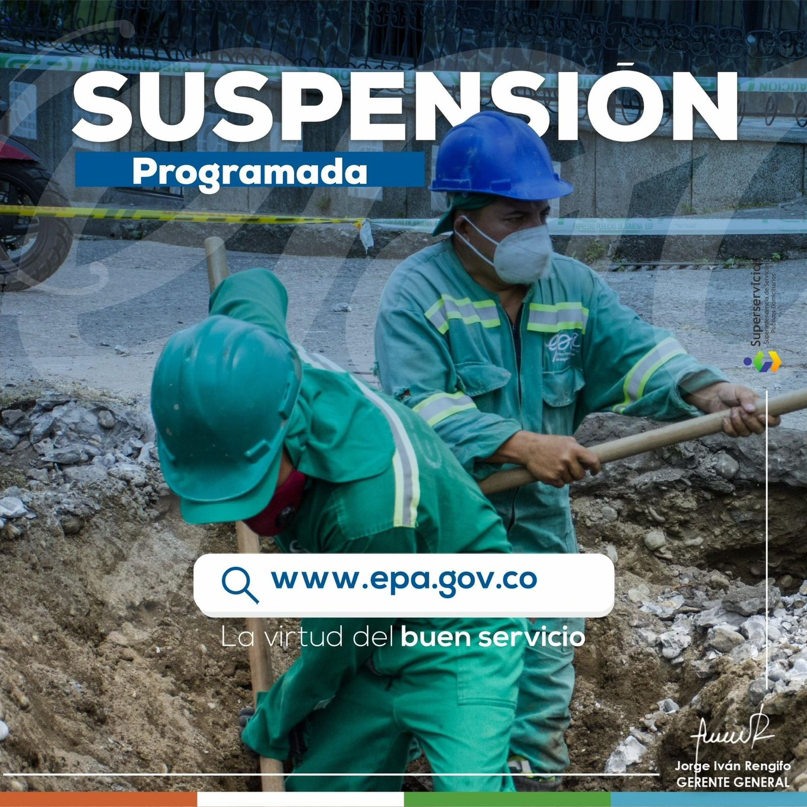 suspensión programada 24 de julio de 2023